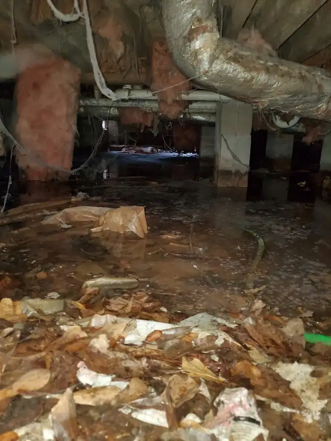 Crawl space flood assessment for Commercial Water Damage Restoration in Kochville