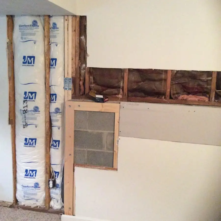 Wall insulation replacement during Structural Drying in Kochville